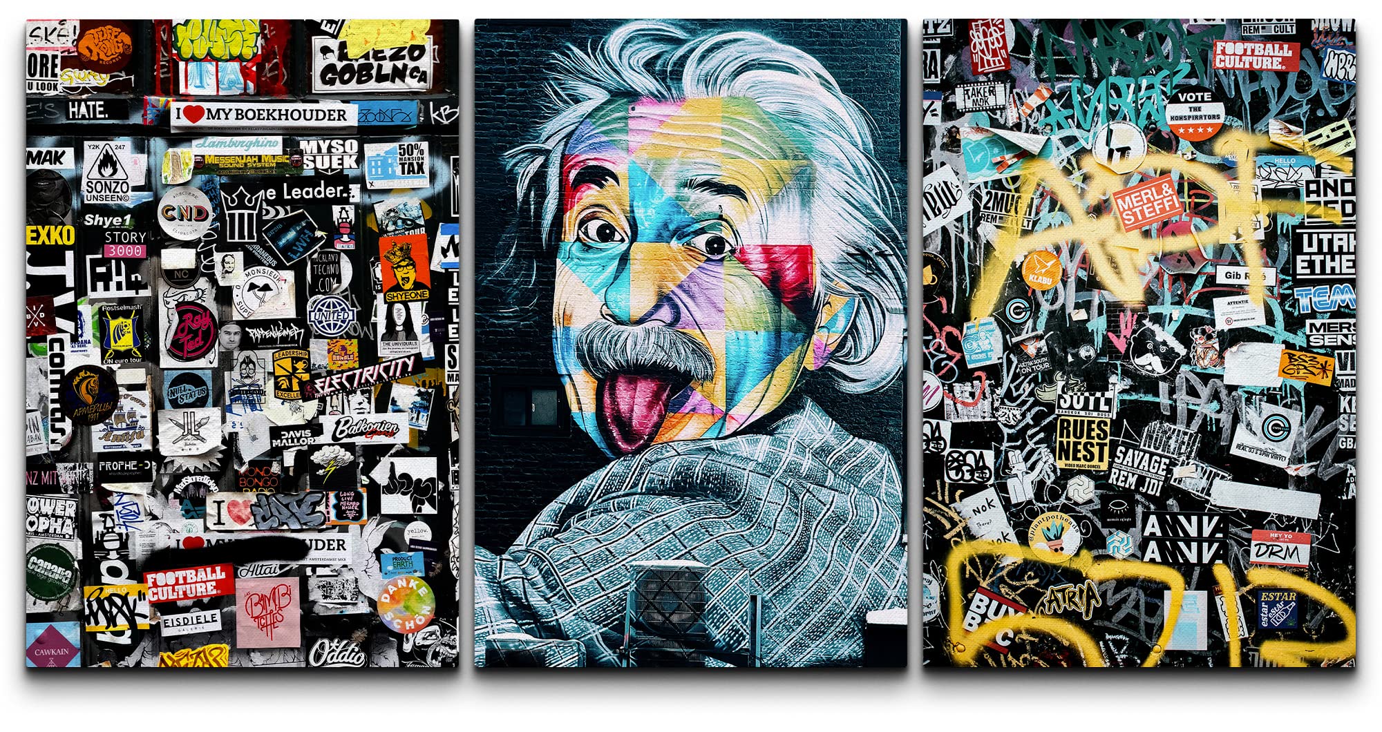 Amazon.com: wall26 Canvas Print Wall Art Set Spray Paint Funny